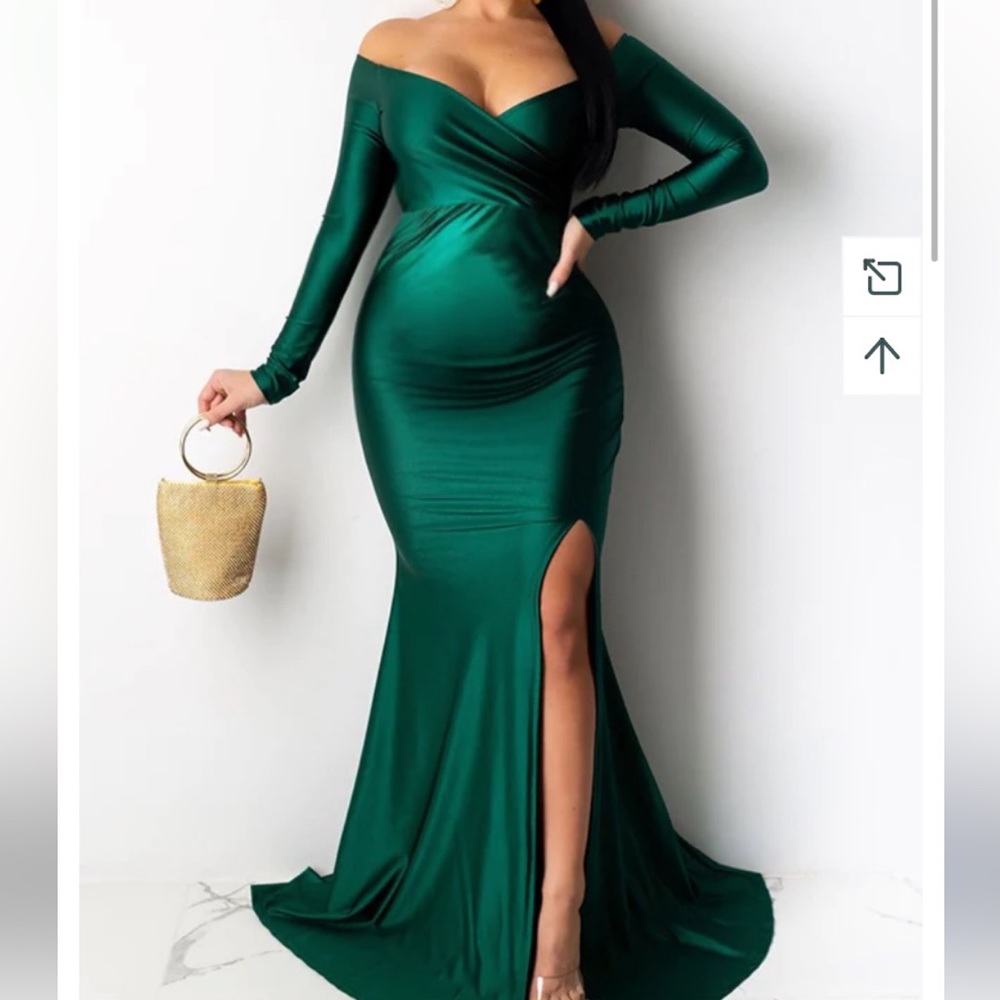 Olive Green Maternity Dress